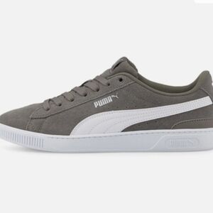 Puma Gray and White Sneakers